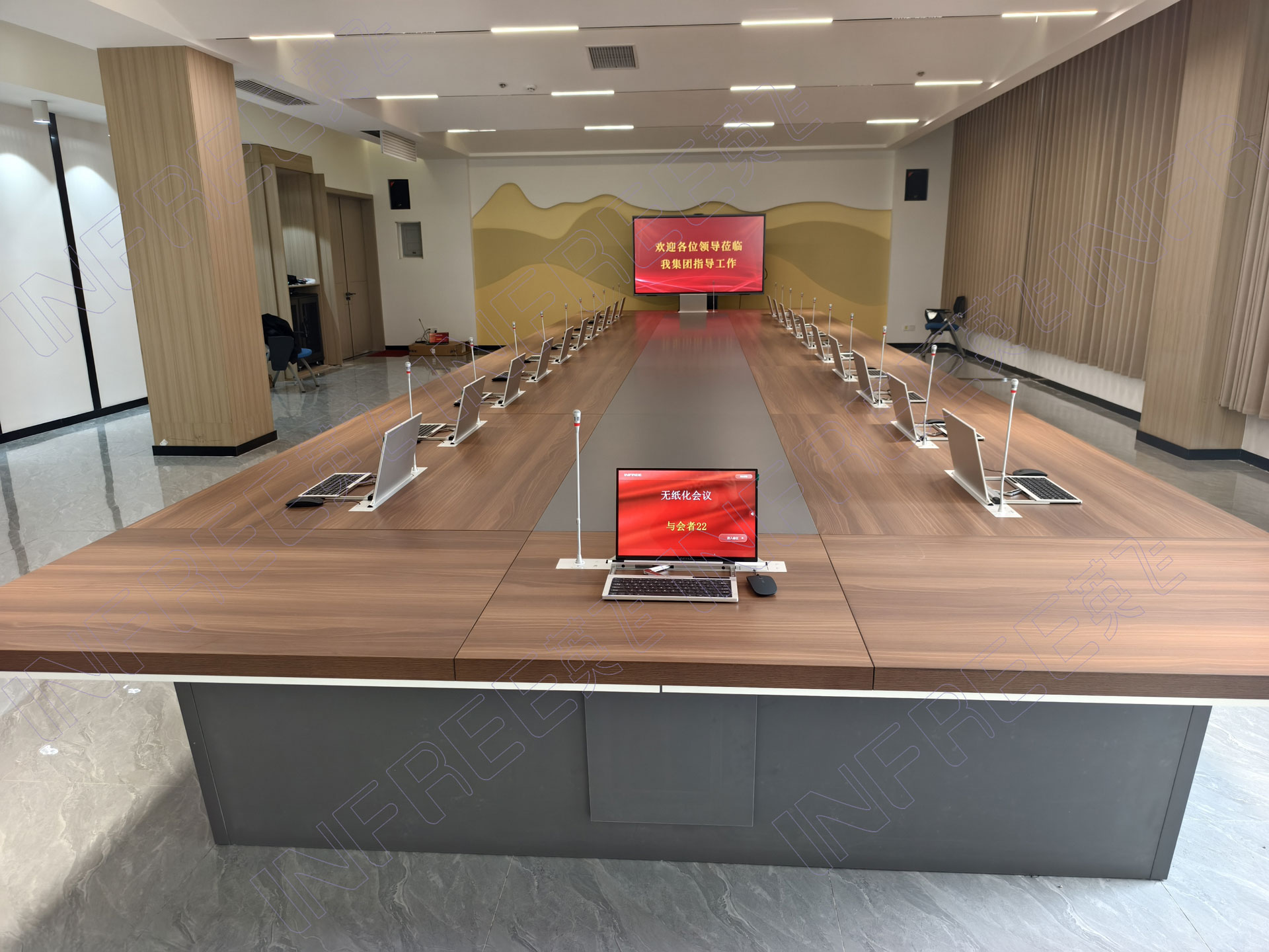 华北某高校“键鼠升降一体机”无纸化项目成功落地